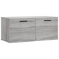 vidaXL Wandschrank Grau Sonoma 80x36,5x35 cm Holzwerkstoff vidaXL Wandschrank Grau Sonoma 80x36,5x35 cm Holzwerkstoff
