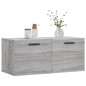vidaXL Wandschrank Grau Sonoma 80x36,5x35 cm Holzwerkstoff vidaXL Wandschrank Grau Sonoma 80x36,5x35 cm Holzwerkstoff