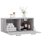 vidaXL Wandschrank Grau Sonoma 80x36,5x35 cm Holzwerkstoff vidaXL Wandschrank Grau Sonoma 80x36,5x35 cm Holzwerkstoff