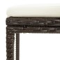 vidaXL 3-tlg. Bar Set Poly Rattan Braun vidaXL 3-tlg. Bar Set Poly Rattan Braun