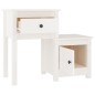 vidaXL Nachttische 2 Stk. Weiß 79,5x38x65,5 cm Massivholz Kiefer vidaXL Nachttische 2 Stk. Weiß 79,5x38x65,5 cm Massivholz Kiefer