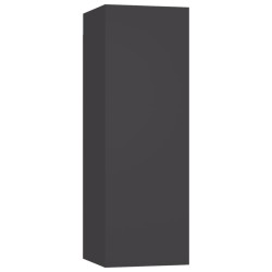 vidaXL TV-Schrank Grau 30,5x30x90 cm Holzwerkstoff