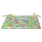 Gartenstuhl-Kissen 4 Stk. Blattmuster 50x50x3 cm Oxford-Gewebe Gartenstuhl-Kissen 4 Stk. Blattmuster 50x50x3 cm Oxford-Gewebe