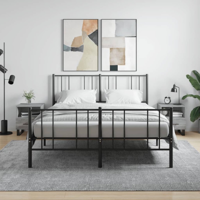 vidaXL Nachttische 2 Stk. Grau Sonoma 40x35x47,5 cm Holzwerkstoff vidaXL Nachttische 2 Stk. Grau Sonoma 40x35x47,5 cm Holzwerkstoff