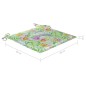 Gartenstuhl-Kissen 4 Stk. Blattmuster 50x50x3 cm Oxford-Gewebe Gartenstuhl-Kissen 4 Stk. Blattmuster 50x50x3 cm Oxford-Gewebe