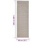 vidaXL Teppich Natur Sisal 80x250 cm Sandfarbe vidaXL Teppich Natur Sisal 80x250 cm Sandfarbe