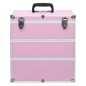 vidaXL Kosmetikkoffer 37x24x40 cm Rosa Aluminium vidaXL Kosmetikkoffer 37x24x40 cm Rosa Aluminium