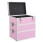 vidaXL Kosmetikkoffer 37x24x40 cm Rosa Aluminium vidaXL Kosmetikkoffer 37x24x40 cm Rosa Aluminium