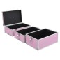 vidaXL Kosmetikkoffer 37x24x40 cm Rosa Aluminium vidaXL Kosmetikkoffer 37x24x40 cm Rosa Aluminium