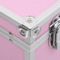 vidaXL Kosmetikkoffer 37x24x40 cm Rosa Aluminium vidaXL Kosmetikkoffer 37x24x40 cm Rosa Aluminium