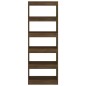 vidaXL Bücherregal/Raumteiler Braun Eiche 60x30x166 cm Holzwerkstoff vidaXL Bücherregal/Raumteiler Braun Eiche 60x30x166 cm Holzwerkstoff