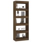 vidaXL Bücherregal/Raumteiler Braun Eiche 60x30x166 cm Holzwerkstoff vidaXL Bücherregal/Raumteiler Braun Eiche 60x30x166 cm Holzwerkstoff