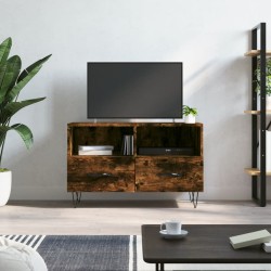 vidaXL TV-Schrank Räuchereiche 80x36x50 cm Holzwerkstoff