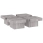 vidaXL Couchtisch Grau Sonoma 90x90x28 cm Holzwerkstoff vidaXL Couchtisch Grau Sonoma 90x90x28 cm Holzwerkstoff