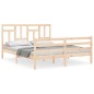 vidaXL Massivholzbett mit Kopfteil 160x200 cm vidaXL Massivholzbett mit Kopfteil 160x200 cm