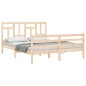 vidaXL Massivholzbett mit Kopfteil 160x200 cm vidaXL Massivholzbett mit Kopfteil 160x200 cm