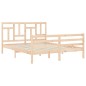 vidaXL Massivholzbett mit Kopfteil 160x200 cm vidaXL Massivholzbett mit Kopfteil 160x200 cm