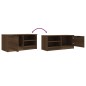 vidaXL TV-Schrank Braun Eichen-Optik 80x35x36,5 cm Holzwerkstoff vidaXL TV-Schrank Braun Eichen-Optik 80x35x36,5 cm Holzwerkstoff