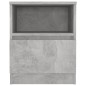 vidaXL Nachttisch Betongrau 40x40x50 cm Holzwerkstoff vidaXL Nachttisch Betongrau 40x40x50 cm Holzwerkstoff