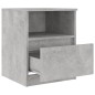 vidaXL Nachttisch Betongrau 40x40x50 cm Holzwerkstoff vidaXL Nachttisch Betongrau 40x40x50 cm Holzwerkstoff