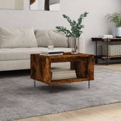 vidaXL Couchtisch Räuchereiche 60x50x40 cm Holzwerkstoff