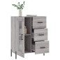 vidaXL Sideboard Grau Sonoma 69,5x34x90 cm Holzwerkstoff vidaXL Sideboard Grau Sonoma 69,5x34x90 cm Holzwerkstoff