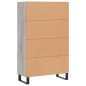vidaXL Highboard Grau Sonoma 69,5x31x115 cm Holzwerkstoff vidaXL Highboard Grau Sonoma 69,5x31x115 cm Holzwerkstoff