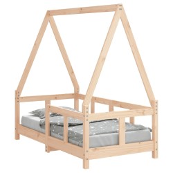 vidaXL Kinderbett 70x140 cm Massivholz Kiefer