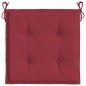 Gartenstuhl-Kissen 4 Stk. Weinrot 50x50x3 cm Oxford-Gewebe Gartenstuhl-Kissen 4 Stk. Weinrot 50x50x3 cm Oxford-Gewebe