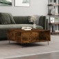 vidaXL Couchtisch Räuchereiche 80x80x36,5 cm Holzwerkstoff vidaXL Couchtisch Räuchereiche 80x80x36,5 cm Holzwerkstoff