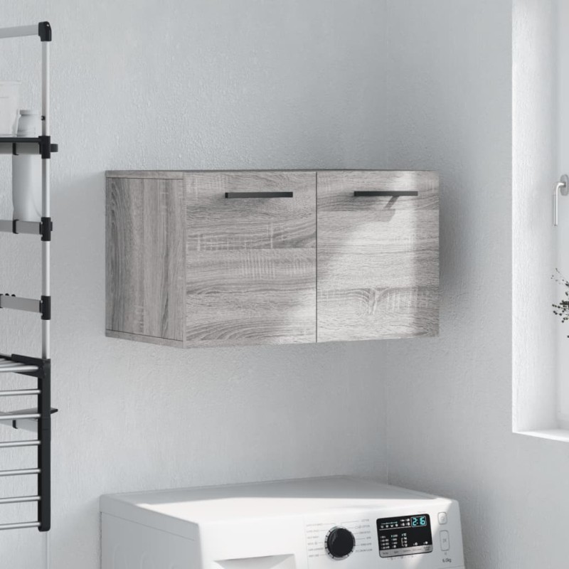 vidaXL Wandschrank Grau Sonoma 60x36,5x35 cm Holzwerkstoff vidaXL Wandschrank Grau Sonoma 60x36,5x35 cm Holzwerkstoff