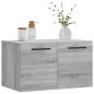 vidaXL Wandschrank Grau Sonoma 60x36,5x35 cm Holzwerkstoff vidaXL Wandschrank Grau Sonoma 60x36,5x35 cm Holzwerkstoff