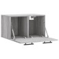 vidaXL Wandschrank Grau Sonoma 60x36,5x35 cm Holzwerkstoff vidaXL Wandschrank Grau Sonoma 60x36,5x35 cm Holzwerkstoff