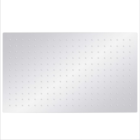 vidaXL Regenbrause Edelstahl 304 50x30 cm Rechteckig