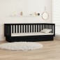vidaXL Tagesbett Schwarz 90x200 cm Massivholz Kiefer vidaXL Tagesbett Schwarz 90x200 cm Massivholz Kiefer