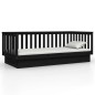 vidaXL Tagesbett Schwarz 90x200 cm Massivholz Kiefer vidaXL Tagesbett Schwarz 90x200 cm Massivholz Kiefer