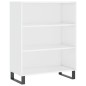 Highboard Hochglanz-Weiß 69,5x34x180 cm Holzwerkstoff Highboard Hochglanz-Weiß 69,5x34x180 cm Holzwerkstoff