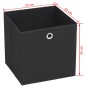 vidaXL Aufbewahrungsboxen 10 Stk. Vliesstoff 32 x 32 x 32 cm Schwarz vidaXL Aufbewahrungsboxen 10 Stk. Vliesstoff 32 x 32 x 32 cm Schwarz
