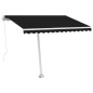 vidaXL Standmarkise Manuell Einziehbar 300x250 cm Anthrazit vidaXL Standmarkise Manuell Einziehbar 300x250 cm Anthrazit