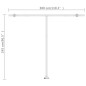 vidaXL Standmarkise Manuell Einziehbar 300x250 cm Anthrazit vidaXL Standmarkise Manuell Einziehbar 300x250 cm Anthrazit