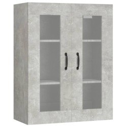 vidaXL Hängeschrank Betongrau 69,5x34x90 cm