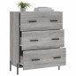 vidaXL Sideboard Grau Sonoma 69,5x34x90 cm Holzwerkstoff vidaXL Sideboard Grau Sonoma 69,5x34x90 cm Holzwerkstoff