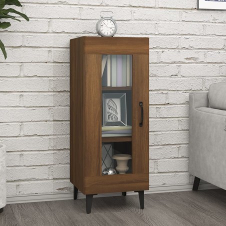 vidaXL Sideboard Braun Eichen-Optik 34,5x34x90 cm Holzwerkstoff