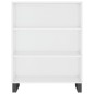 Highboard Hochglanz-Weiß 69,5x34x180 cm Holzwerkstoff Highboard Hochglanz-Weiß 69,5x34x180 cm Holzwerkstoff