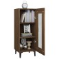 vidaXL Sideboard Braun Eichen-Optik 34,5x34x90 cm Holzwerkstoff vidaXL Sideboard Braun Eichen-Optik 34,5x34x90 cm Holzwerkstoff