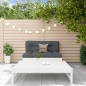 vidaXL 2-tlg. Garten-Lounge-Set mit Kissen Weiß Massivholz vidaXL 2-tlg. Garten-Lounge-Set mit Kissen Weiß Massivholz