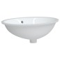 vidaXL Waschbecken Weiß 56x41x20 cm Oval Keramik vidaXL Waschbecken Weiß 56x41x20 cm Oval Keramik