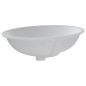 vidaXL Waschbecken Weiß 56x41x20 cm Oval Keramik vidaXL Waschbecken Weiß 56x41x20 cm Oval Keramik