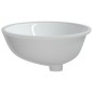 vidaXL Waschbecken Weiß 56x41x20 cm Oval Keramik vidaXL Waschbecken Weiß 56x41x20 cm Oval Keramik