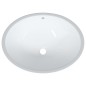 vidaXL Waschbecken Weiß 56x41x20 cm Oval Keramik vidaXL Waschbecken Weiß 56x41x20 cm Oval Keramik